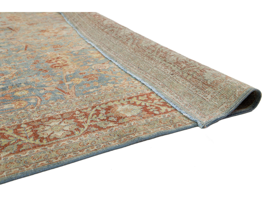 Antique Tabriz Wool Rug 7 X 10