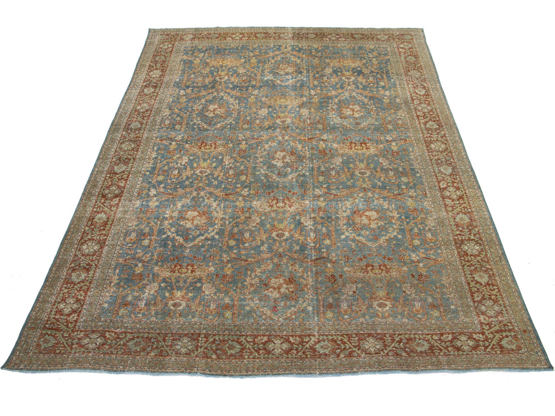 Antique Tabriz Wool Rug 7 X 10