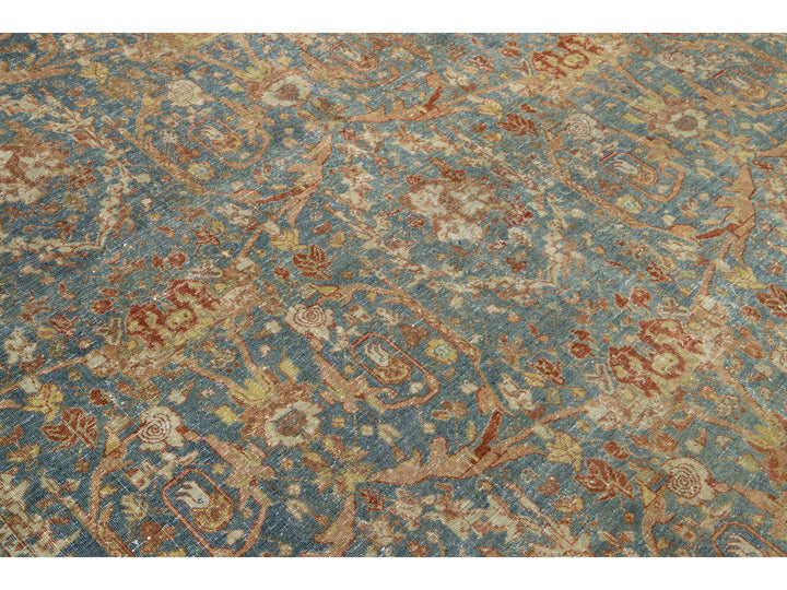 Antique Tabriz Wool Rug 7 X 10
