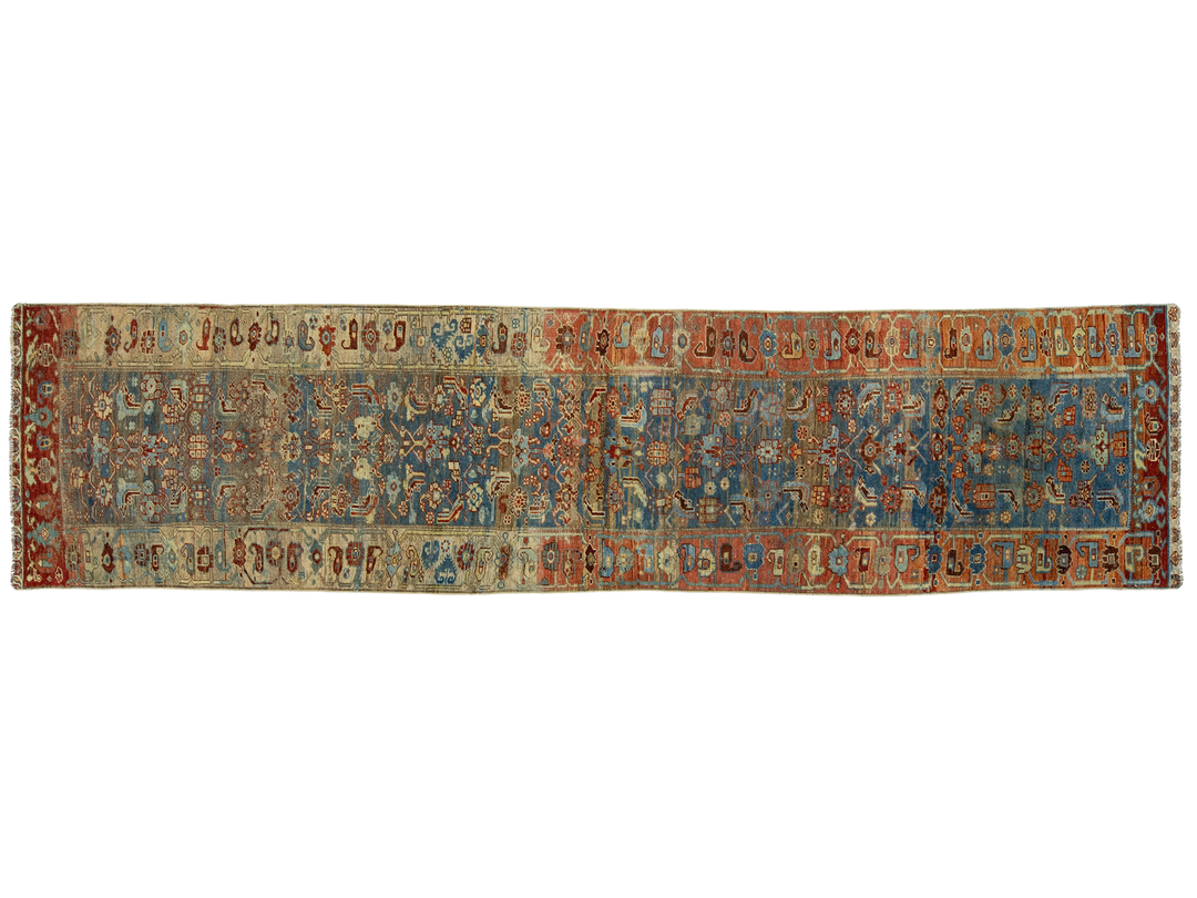 Antique Bidjar Wool Runner 3 X 13
