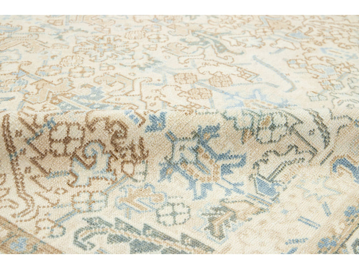 Antique Heriz Wool Rug 7 X 10