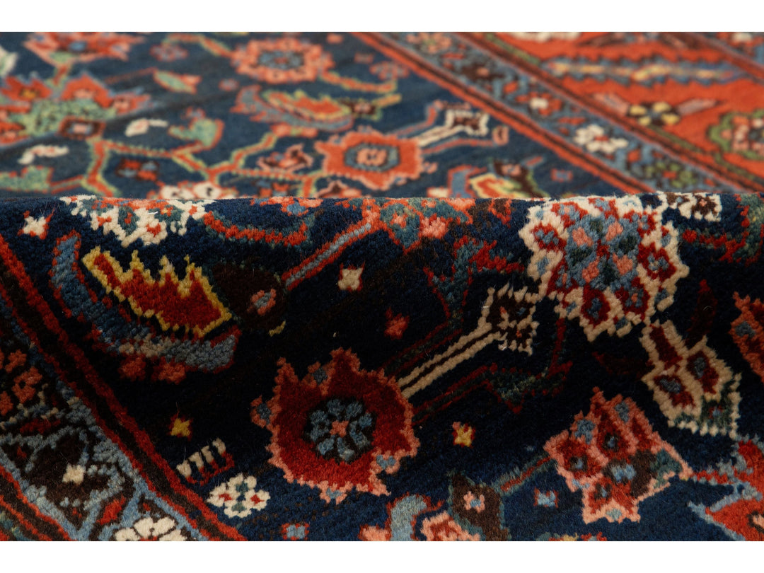 Antique Heriz Wool Runner 3 X 17