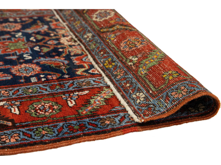 Antique Heriz Wool Runner 3 X 17