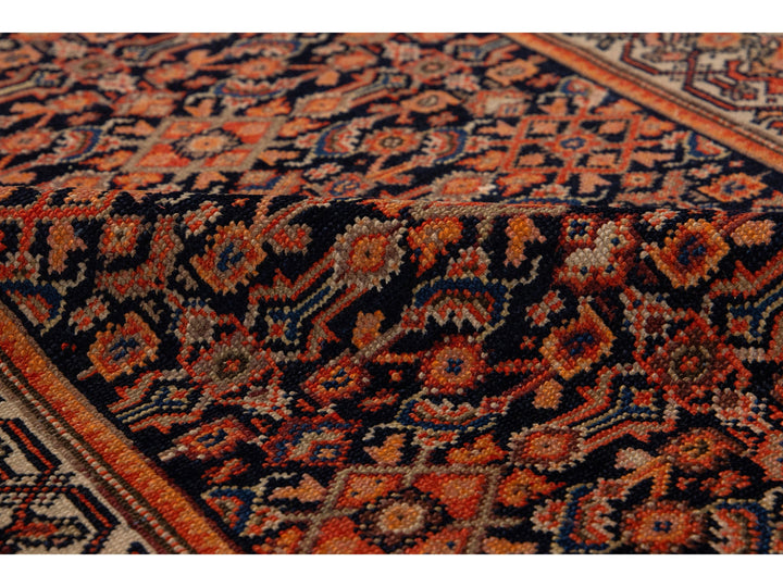 Antique Malayer Wool Runner 3 X 18