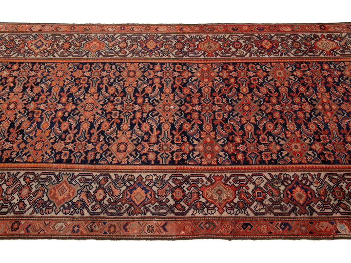 Antique Malayer Wool Runner 3 X 18