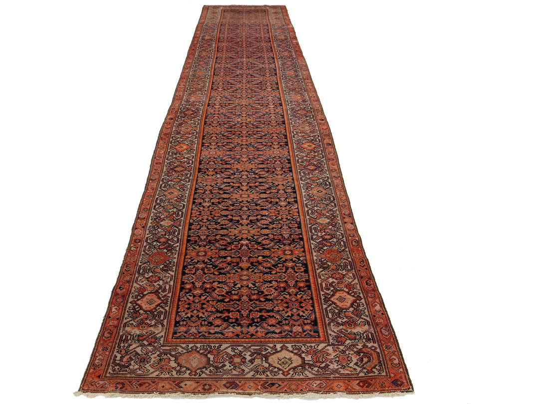 Antique Malayer Wool Runner 3 X 18