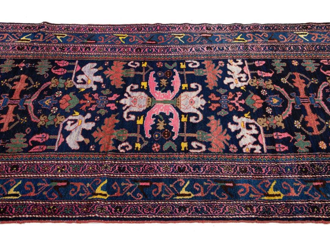 Antique Malayer Wool Runner 3 X 13