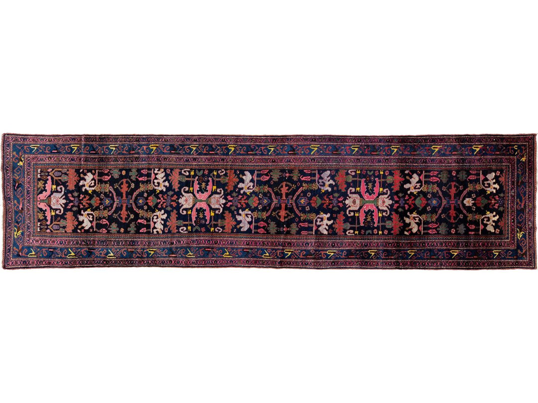 Antique Malayer Wool Runner 3 X 13