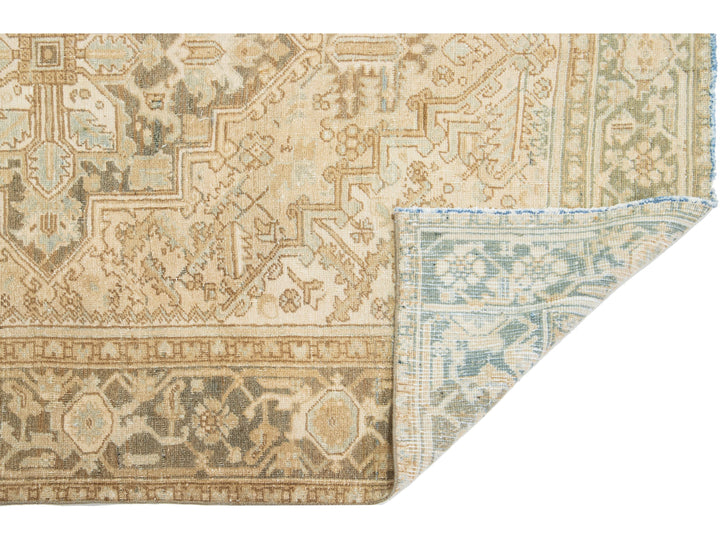 Antique Heriz Wool Rug 6 X 9