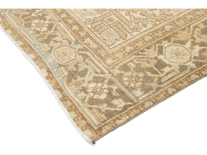 Antique Heriz Wool Rug 6 X 9