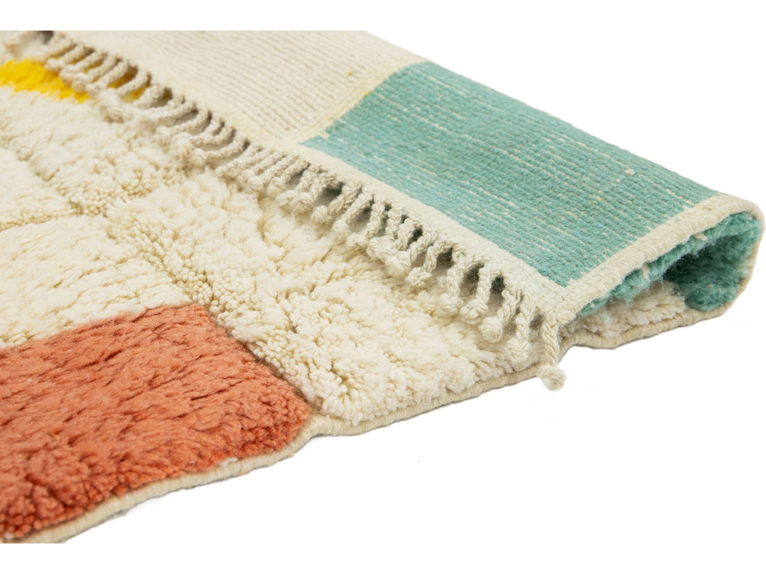 Modern Moroccan Wool Rug 5 X 6