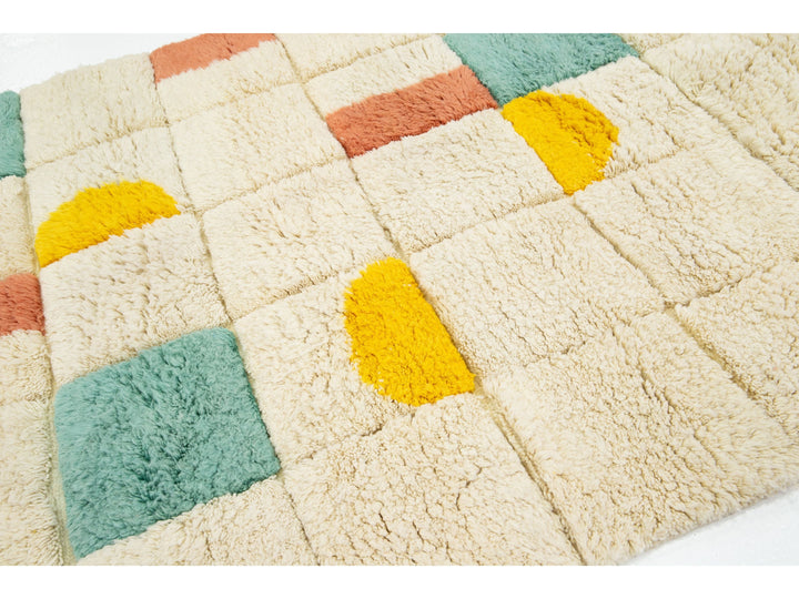 Modern Moroccan Wool Rug 5 X 6