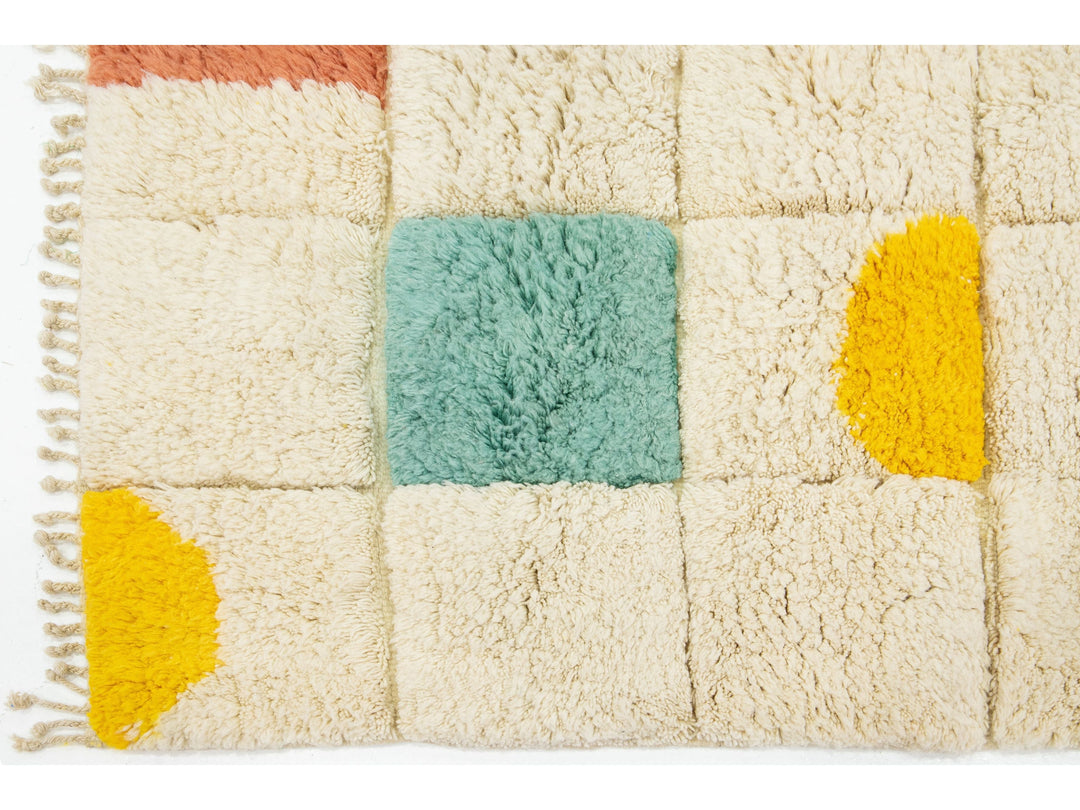 Modern Moroccan Wool Rug 5 X 6