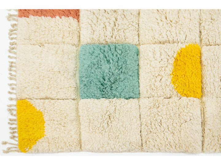 Modern Moroccan Wool Rug 5 X 6