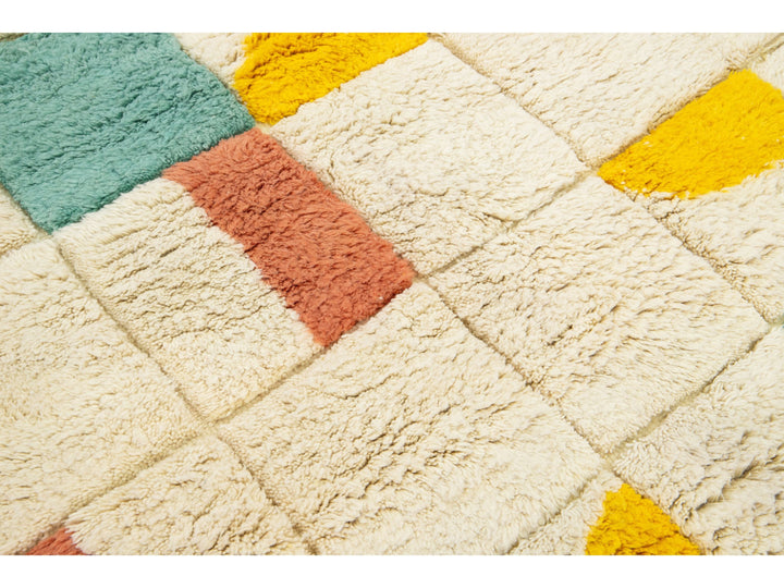 Modern Moroccan Wool Rug 5 X 6