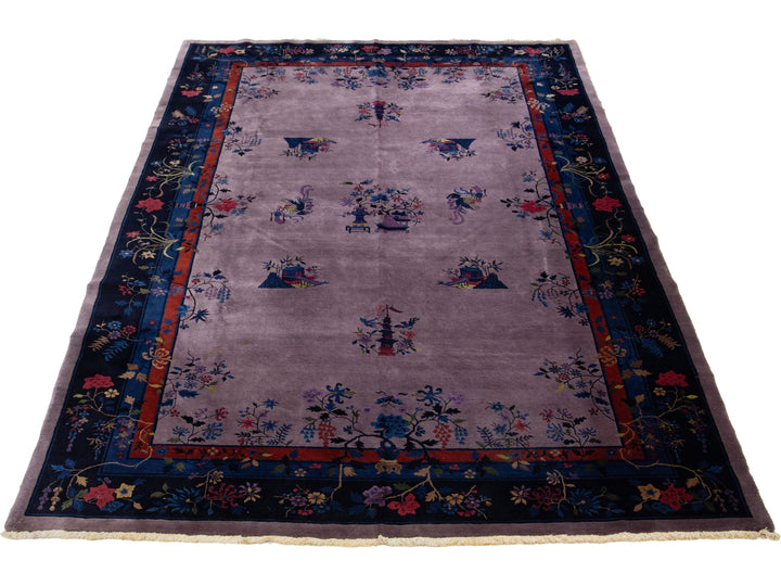 Antique Peking Chinese Wool Rug 9 X 15
