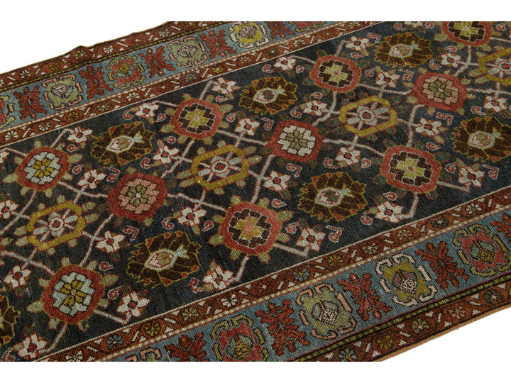 Antique Bidjar Wool Runner 4 X 12