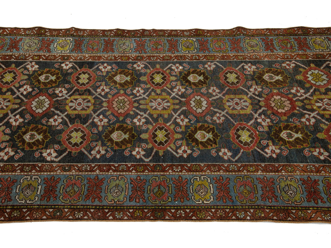 Antique Bidjar Wool Runner 4 X 12