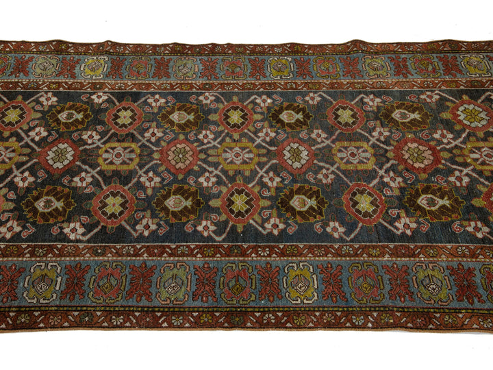 Antique Bidjar Wool Runner 4 X 12
