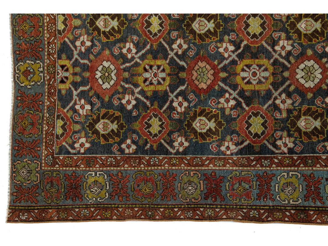Antique Bidjar Wool Runner 4 X 12