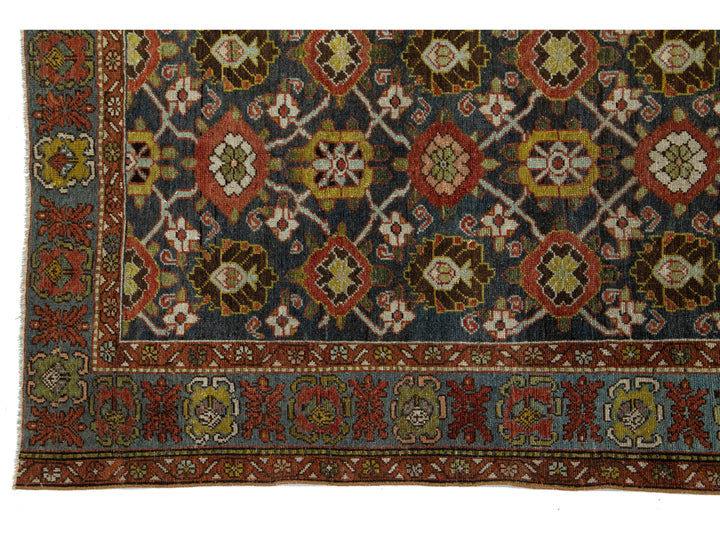 Antique Bidjar Wool Runner 4 X 12