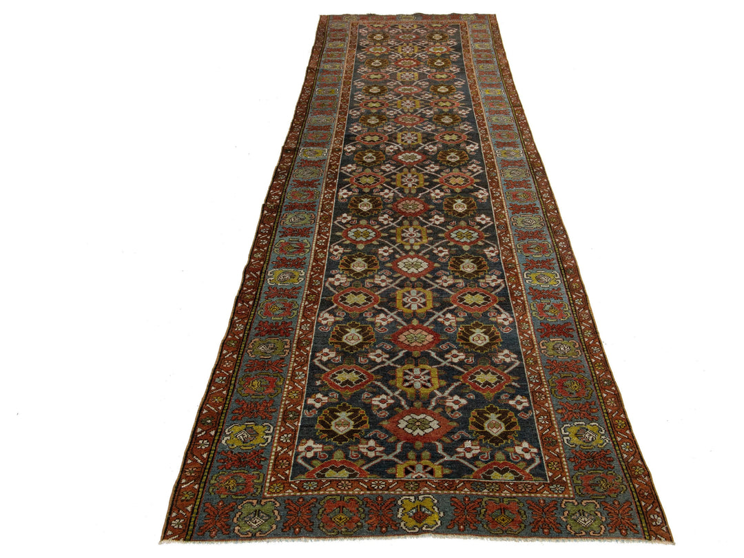 Antique Bidjar Wool Runner 4 X 12