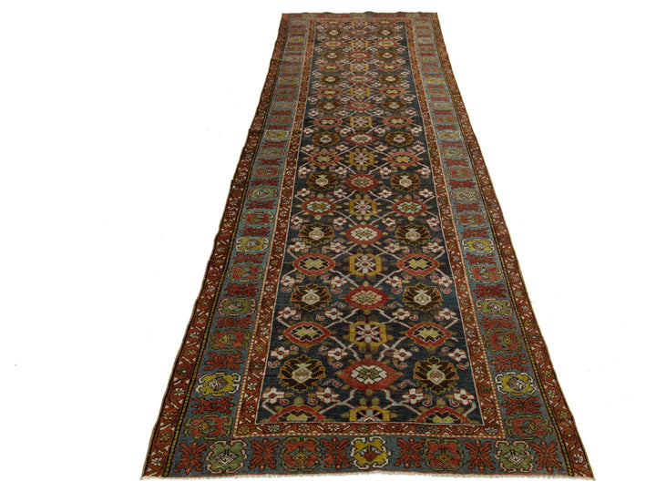 Antique Bidjar Wool Runner 4 X 12