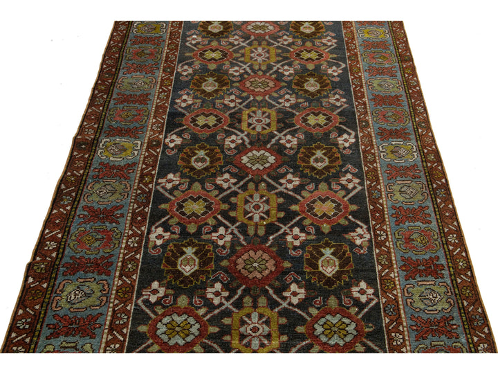 Antique Bidjar Wool Runner 4 X 12