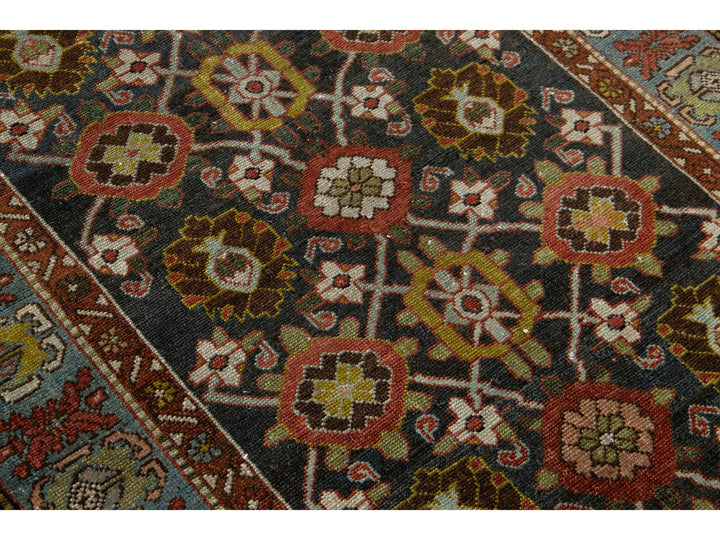 Antique Bidjar Wool Runner 4 X 12