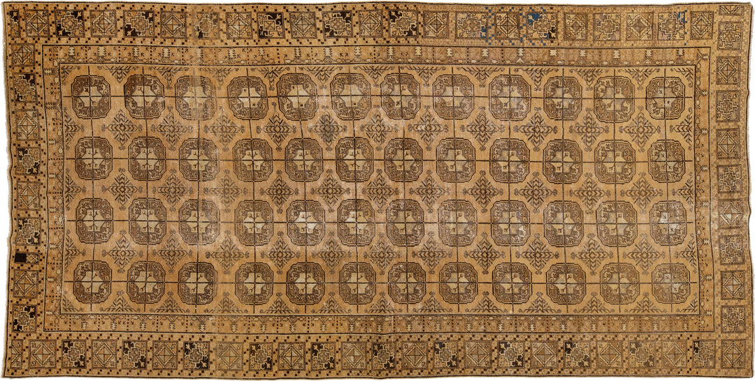 Antique Khotan Wool Rug 7 X 13