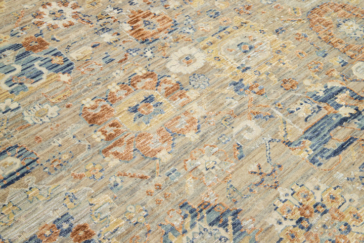 Modern Indian Wool and Silk Rug 8 X 10