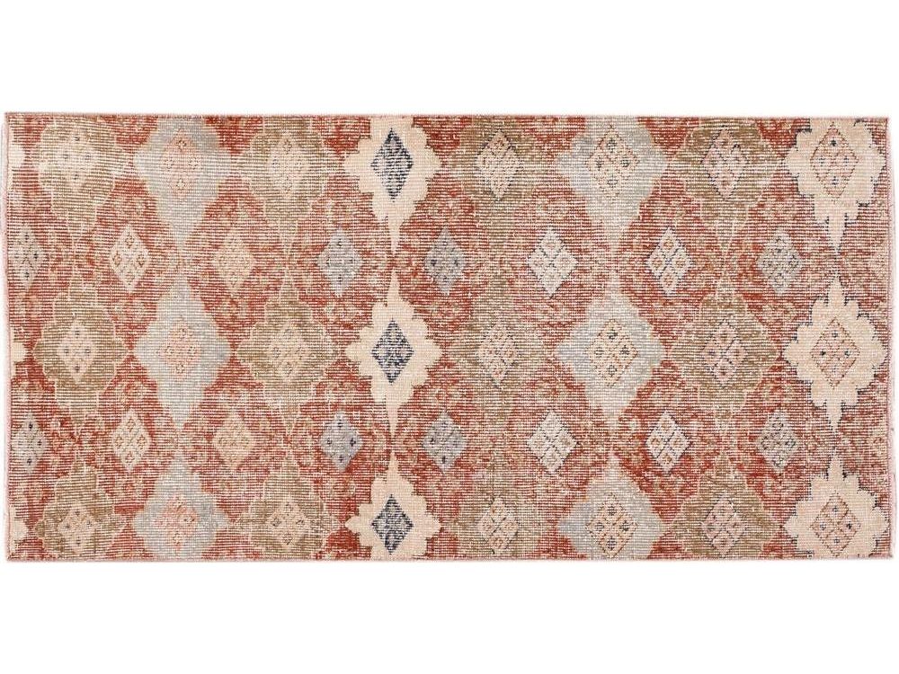 Vintage Turkish Scatter Wool Rug 3 X 5