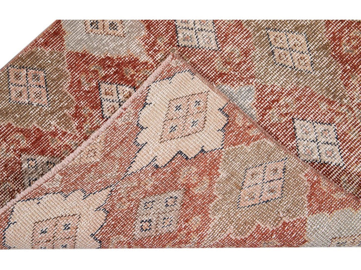 Vintage Turkish Scatter Wool Rug 3 X 5