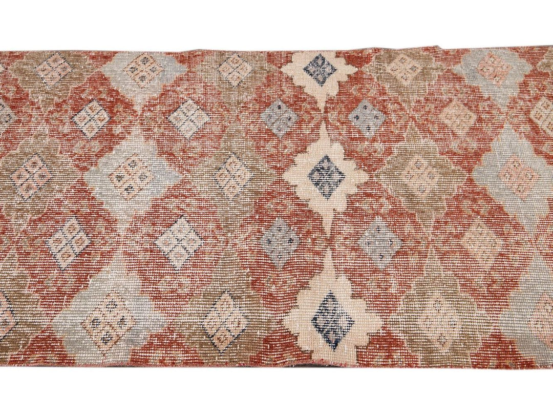 Vintage Turkish Scatter Wool Rug 3 X 5
