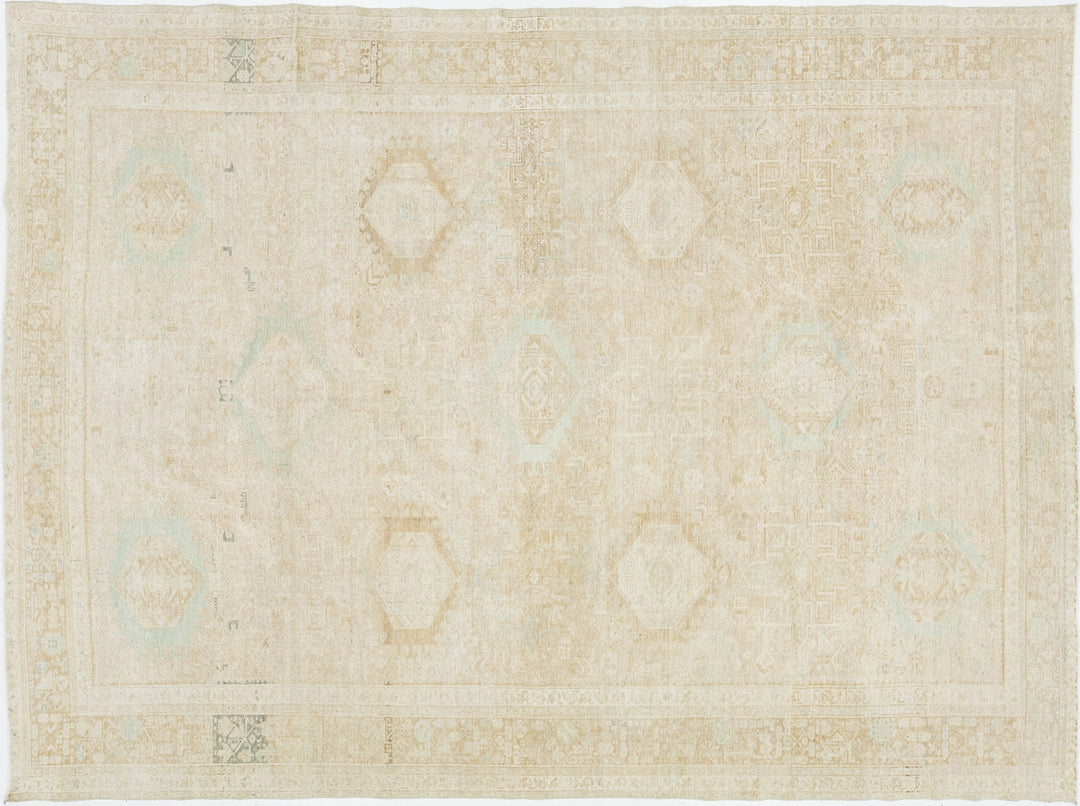 Antique Heriz Wool Rug 8 X 11