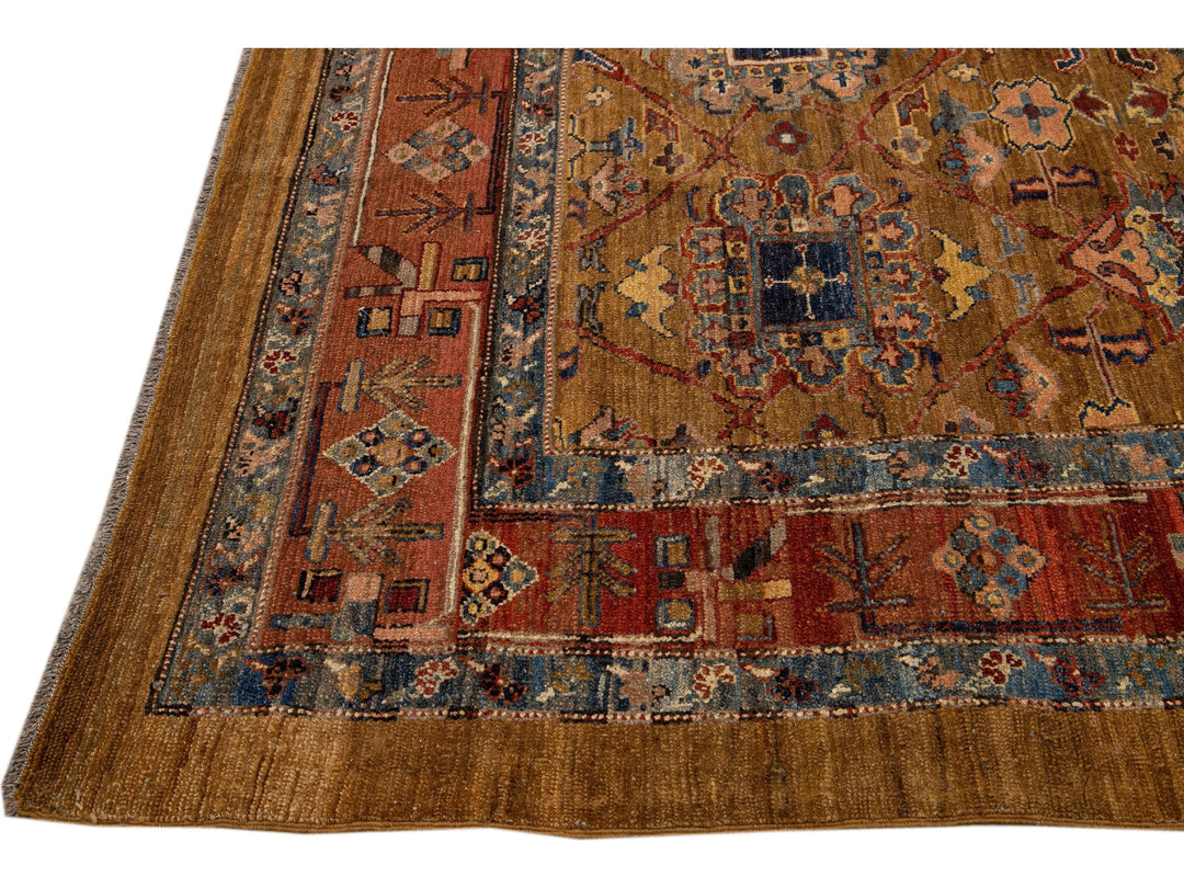 Vintage Bakshaish Wool Rug 9 X 11