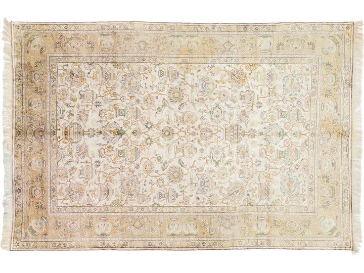 Vintage Turkish Kayseri Wool Rug 7 X 10