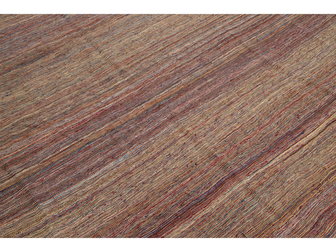 Modern Kilim Flatweave Wool Rug 8 X 10