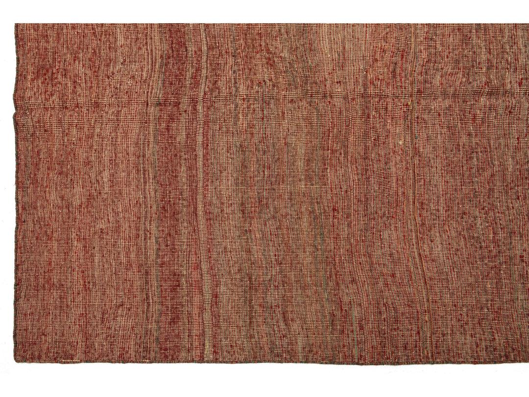 Modern Kilim Flatweave Wool Rug 9 X 10