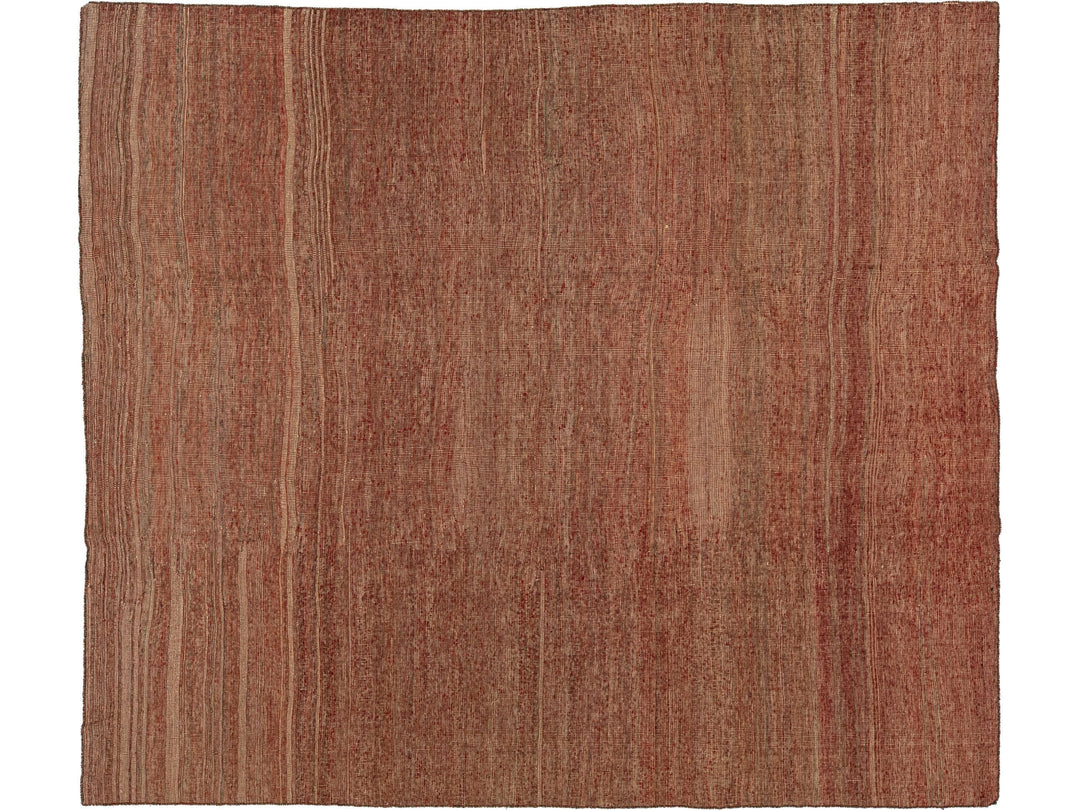 Modern Kilim Flatweave Wool Rug 9 X 10