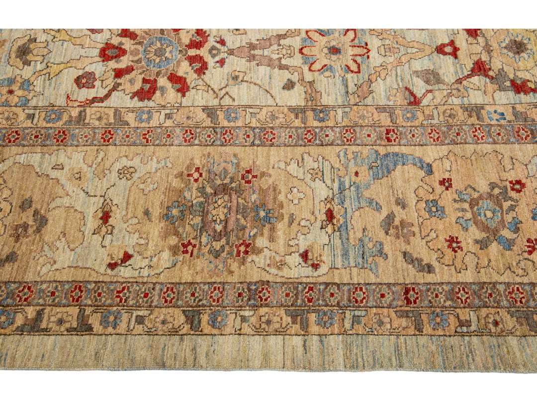 Modern Sultanabad Wool Rug 12 X 18