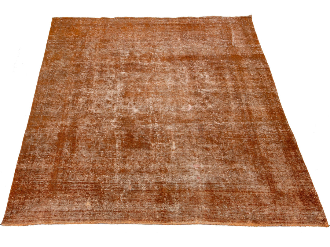 Antique Overdyed Wool Rug 9 x 12