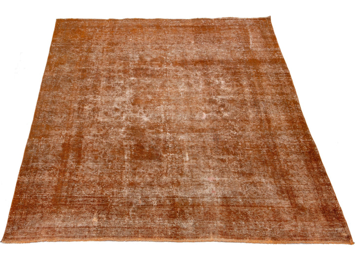 Antique Overdyed Wool Rug 9 x 12