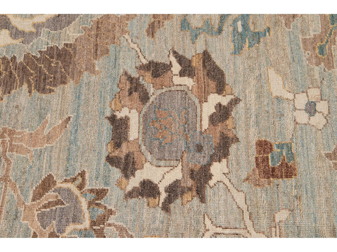 Modern Oversize Sultanabad Wool Rug 13 X 23