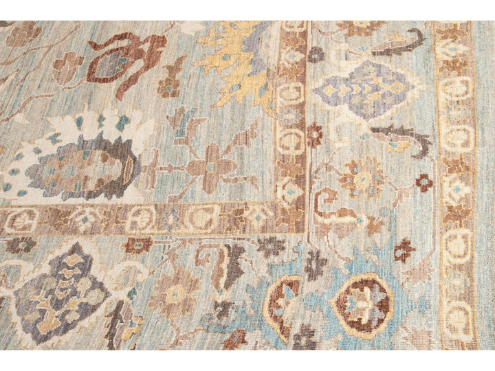 Modern Oversize Sultanabad Wool Rug 13 X 23