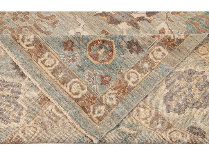 Modern Oversize Sultanabad Wool Rug 13 X 23