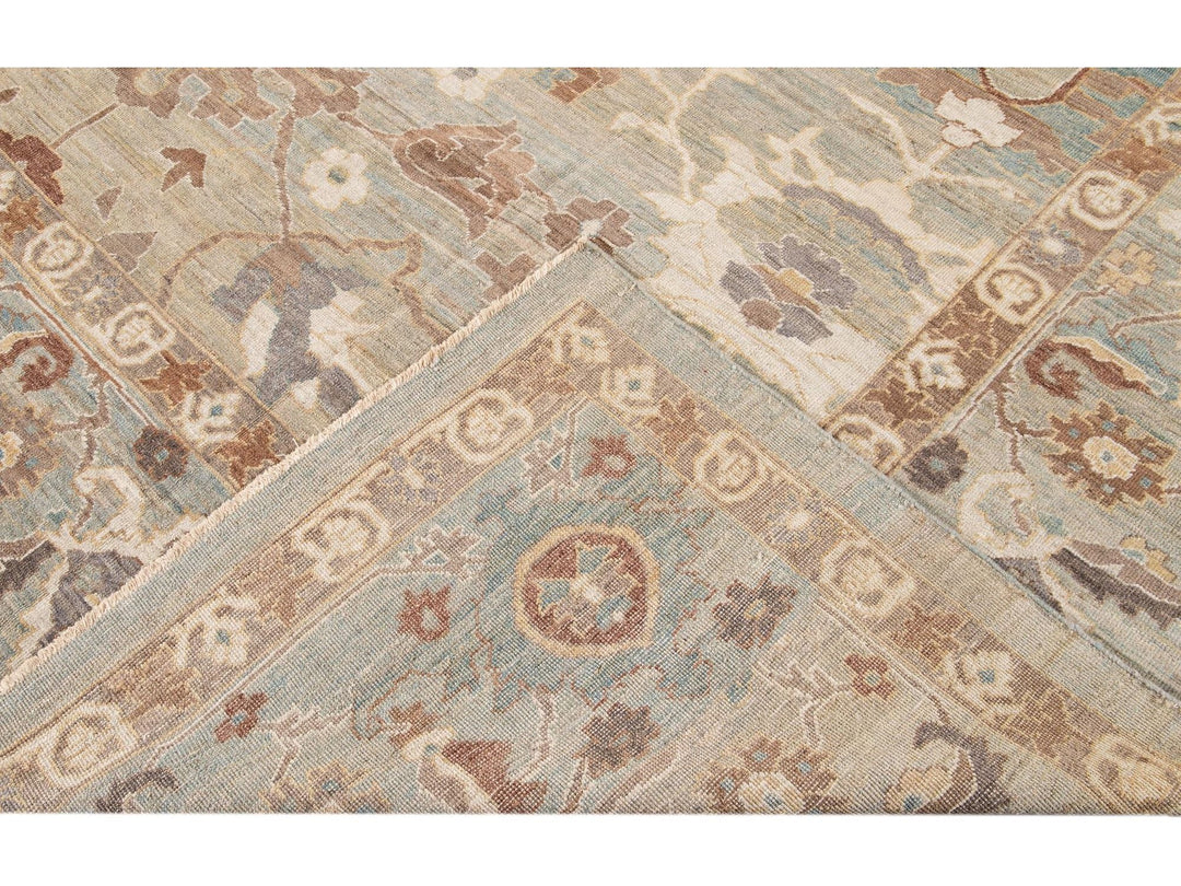 Modern Oversize Sultanabad Wool Rug 13 X 23