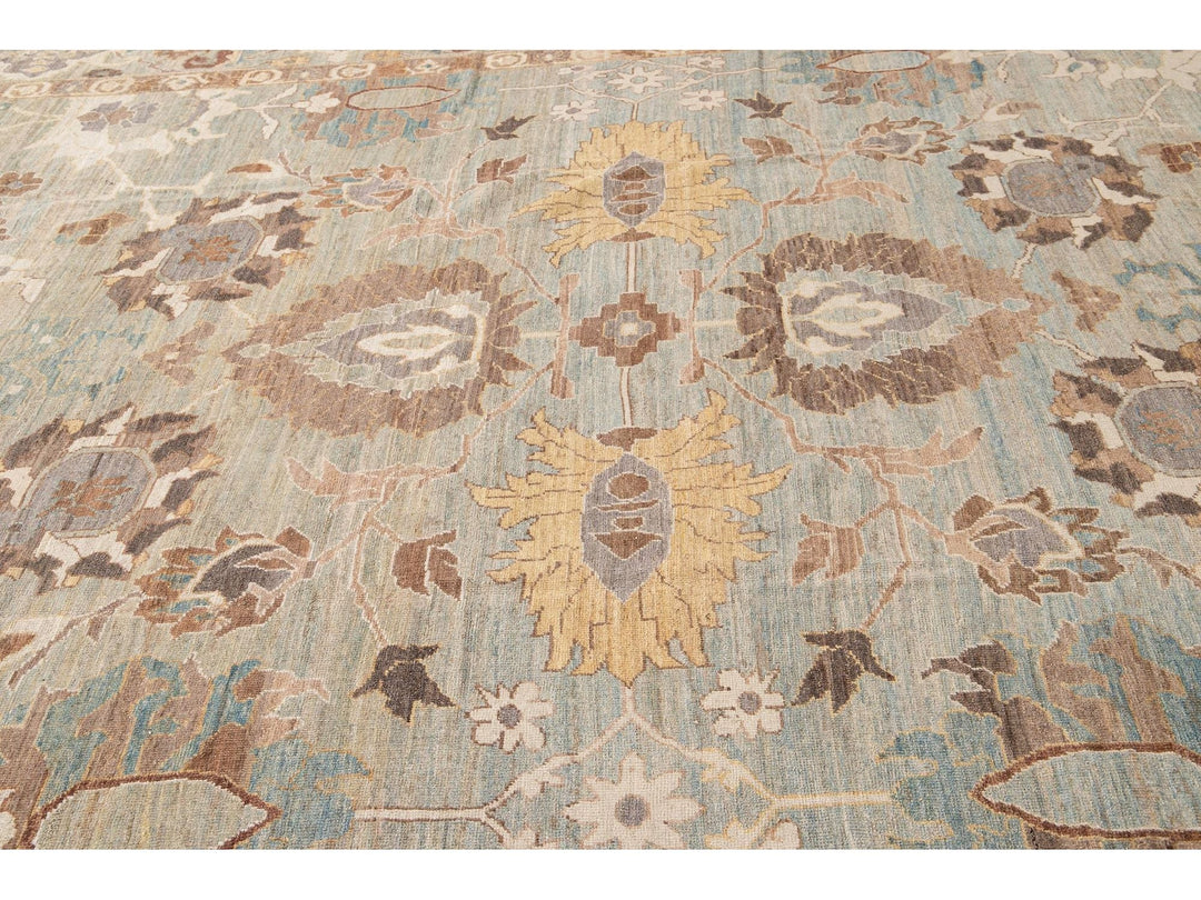 Modern Oversize Sultanabad Wool Rug 13 X 23
