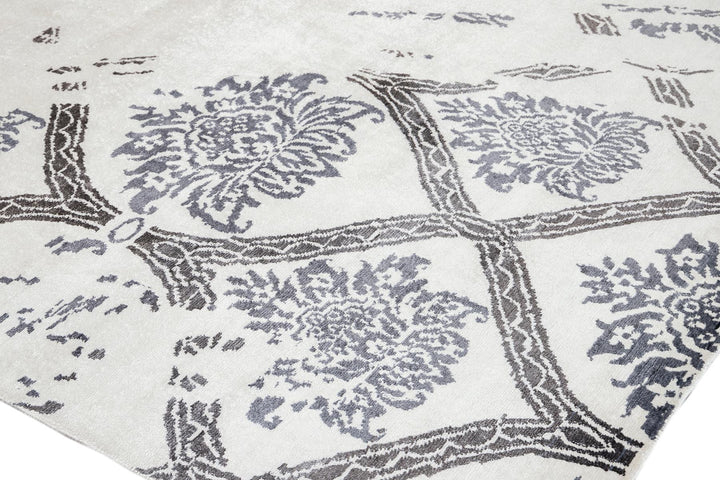 21st Century Modern Indian Silk Rug 10 X 14