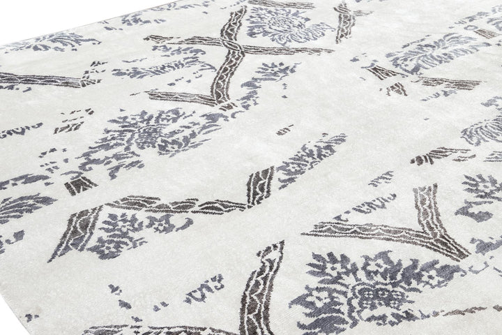 21st Century Modern Indian Silk Rug 10 X 14